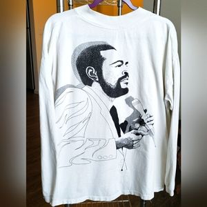 Vintage T-Shirt Marvin Gaye 1980s 1970s Long Sleeve